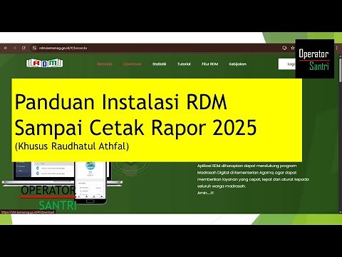 RDM Installation Guide to Printing 2025 Report Cards (For Raudhatul Athfal)