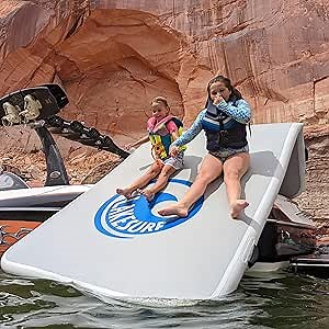 Amazon.com: Slide Island Inflatable Boat Slide and Mat : Toys & Games