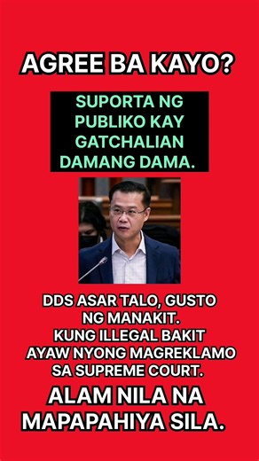 WIN GATCHALIAN MAY SUPORTA SA MARAMING TAO.