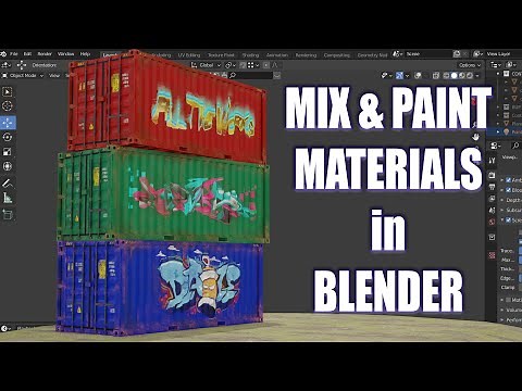 Mix and Paint Materials in BLENDER
