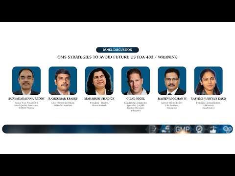 Panel Discussion: QMS Strategies to avoid future US FDA 483 / warning | GMP Leadership Forum