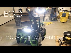 EGO 28" 2 Stage Snow Blower SNT2807 / SNT2800 - BIGGEST Battery Snowblower to Date! - REVIEW PART 1