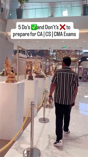 Do’s and Don’t’s for CA CS CMA Exams (read description)