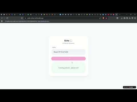 Echo — AI Podcast Generator.