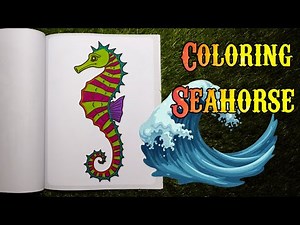 🌊✨ Coloring an EPIC Seahorse! 🎨🎶