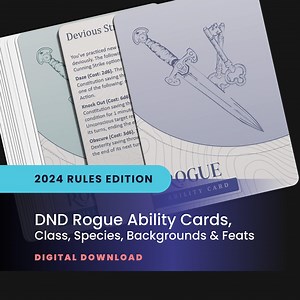 DND Rogue Ability Cards: All Handbook Class Abilities, Including Subclasses (printable PDF) - Etsy