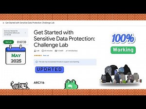 Get Started with Sensitive Data Protection: Challenge Lab #ARC116 ‪@qwiklabexplorers‬ ✅️[2025] ☁️🚀
