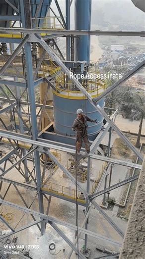 Rope Access (Irata) on Instagram: "Rope Access panting job india company #instagram #reels #high_work #panting"