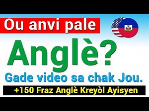 Looking to learn some English and Creole? // English Creole phrases for beginners