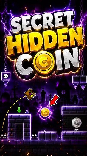 99% Miss This Hidden Coin 🤯 | Geometry Dash #geometrydash #shorts #erroryt