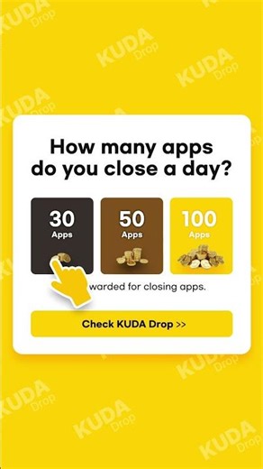 KUDA Drop – App Exit Rewards
