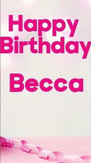 Happy birthday Becca. #happybirthday #happybirthdaysong #becca #holiday #song