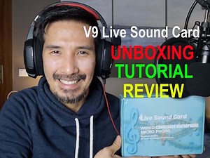V9 Live Sound Card Unboxing, Tutorial and Review