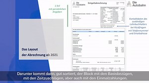 Was ändert sich ab dem 1. Januar für die Beschäftigten der Autobahn? Das beantworten wir in unserer Videoserie zur Autobahn GmbH. Im Video zu sehen: Wie läuft der Übergang im Bereich Gehaltszahlungen und wie sieht die neue Lohnabrechnung aus? Personalgeschäftsführer Gunther Adler sowie Stefan Schücke und Katja Geschke vom Team der Entgeltstelle haben die Antworten. | Die Autobahn