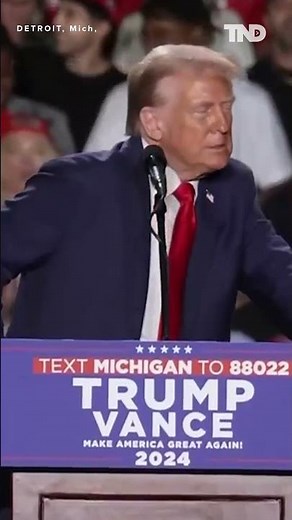 Trump’s microphone cut out for over 20 minutes at Detroit, Michigan rally