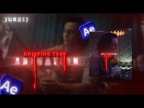 Dripping Text Animation | After Effects Tutorial