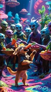 #shorts #cute #love "Puppy and the Magical Alien Journey"#ai #alien #animation