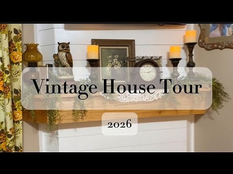 Vintage House Tour - 2026 #vintage #thriftedhome #vintagehome