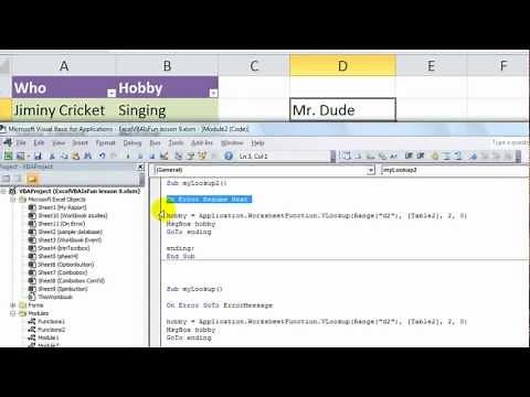 Excel VBA Basics #16B ERRORS - Continue your macro Even with Errors Using On Error Resume Next