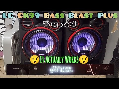 LG CK99 Bass Blast Plus Tutorial