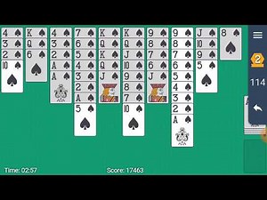 Spider Solitaire One Suit for Android ( landscape mode)