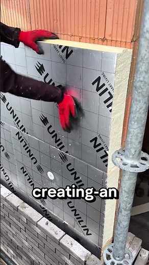 Professional Wall Insulation Installation | Fast and Precise Building Technique 🔧🏠