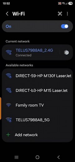 How to show wifi password on a Samsung Galaxy smart phone.