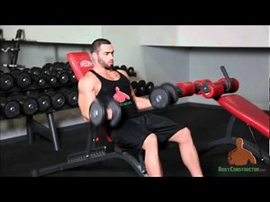 Incline Bench Dumbell curls