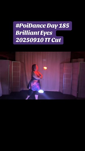 Day 185 of 1000 days of poi dance videos: Enjoy this poi dance to Ryterband’s Brilliant Eyes (available on SoundCloud) performed 20250910. ✨ Are you a beginner looking to accelerate your learning? Join the Temple of Poi Beginner Poi Performance Bootcamp! https://tinyurl.com/ToPbppbTiny✨Beyond beginner looking for coaching on going pro, building a performance, improving your flow, expanding your repertoire, and/or more detailed personal feedback customized for your needs? Book lesson today. Start