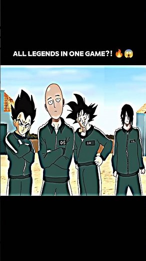 Anime Legends in Squid Game 😱🔥 | Who Survives?! 💀 #anime #saitama #goku #squidgame #badass #moments