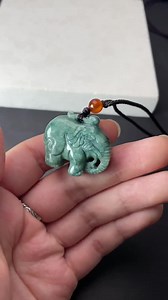 Jade Elephant Necklace, Real Green Carve Elephant Gift Jewelry, Thai Elephant Pendant Jadeite Cham, Genuine Vintage Amulet, Lucky Man Woman - Etsy