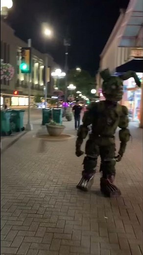 Springtrap scares people downtown