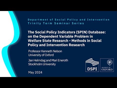 The Social Policy Indicators (SPIN) Database