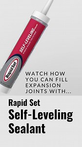 Watch how you can fill expansion joints using Rapid Set Self-Leveling Sealant. It’s super easy to use. -Tack-free in 30 minutes, paintable in 24 hours. -Adheres to dry and damp substrates. -Easy flow application for horizontal surfaces. #expansivejoints #SelflevelingSealant #Sealants #selfleveling #DoItYourselfers #DIYproject #repairandrestoration #concreterepair | CTS Cement Mfg Corp | Rapid Set