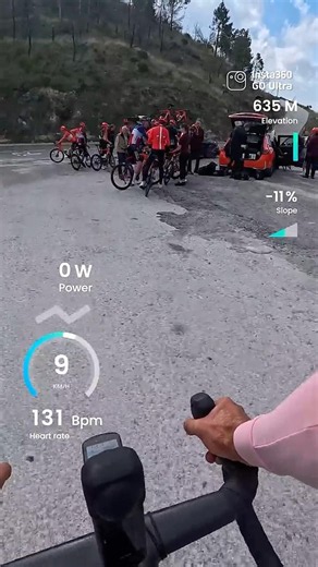 POV: Col de Rates in winter, probably the most popular climb for cycling