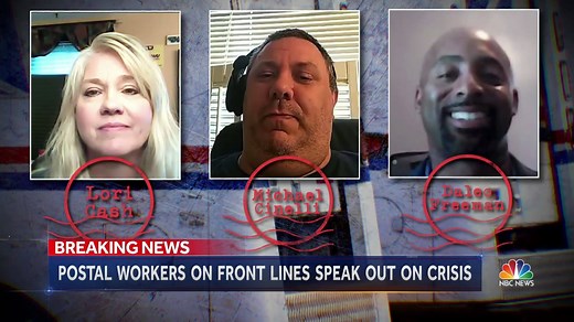 50K views · 378 reactions | U.S. Postal Service workers speak with NBC News' Geoff Bennett about the changes they've seen in the way mail is delivered and what that could mean for the election. | NBC Nightly News with Tom Llamas | Facebook