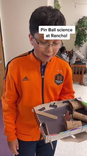 Games are for kids - especially Rancho’s 5th graders who made their own pin ball machines! #science #stemlife #stemtok