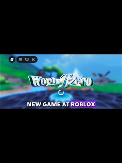 new game in Roblox world zero play now!! #roblox #fyp