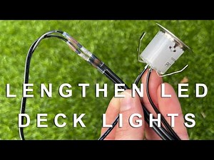 How to Splice and Lengthen LED Deck Lights - DIY || Easy Solder Extensions