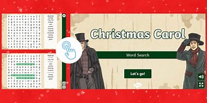 Christmas Carol Interactive Wordsearch