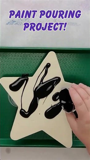Paint Pouring Project: How To Make A Marbled Star