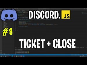 Como fazer comando de Ticket + Close em discord.js (JavaScript) | discord.js#8
