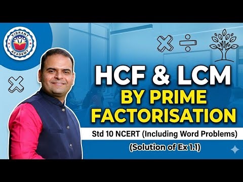 Find HCF-LCM by prime factorisation. #std10 #cbse #maths #education #contentcreator #ncert #trending