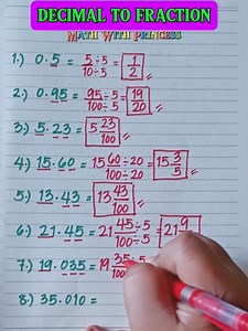 120K views · 1K reactions | Converting Decimal To Fraction #math #mathematics #mathreview #mathwithprincess #mathviral #mathlessons #mathtricks #decimaltofraction | Math with Princess | Facebook