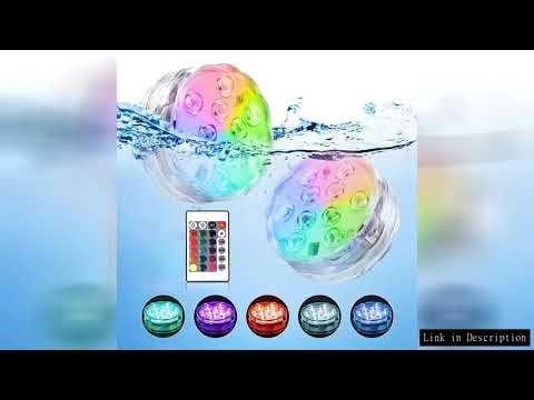 Submersible Led Lights With Remote Battery Operated Underwater Pond Bathtub Hot Tub Spa Swimming Poo