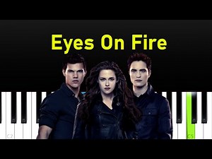 Blue Foundation - Eyes On Fire (Piano tutorial)