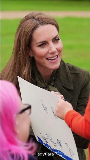 Catherine, The Princess of Wales tour the gardens of visit Frogmore Cottage.