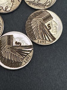 Engraved Hobo Nickel: Native American Headdress, 1491 Bison Coin - Etsy