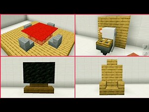 Minecraft Furniture Design Ideas Compilation !!
