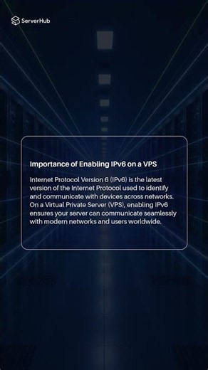 #ServerHub's video guide "How to Enable IPv6 on a VPS Under an Ubuntu System".